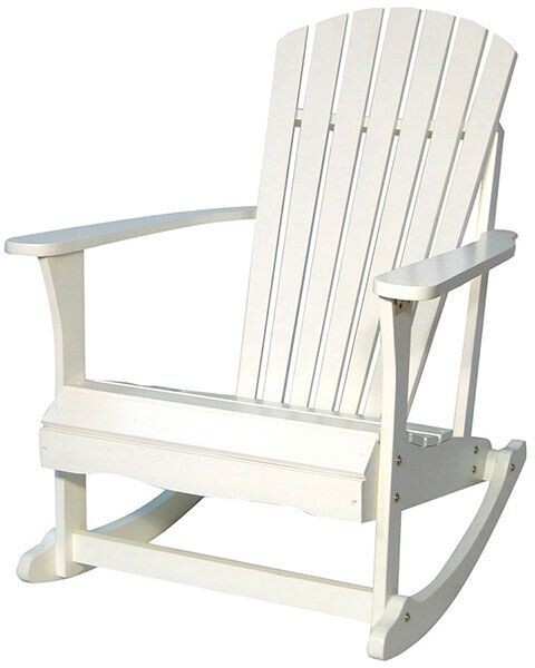 Acacia White Adirondack Rocker