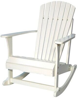 Acacia White Adirondack Rocker