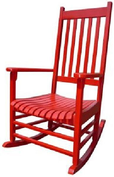 Acacia Red Porch Rocker