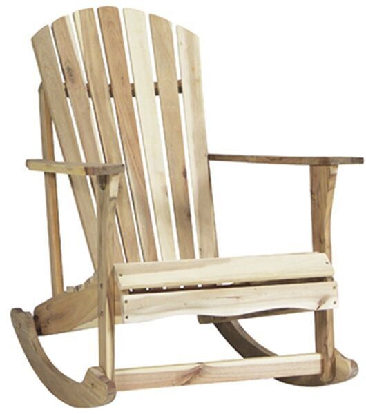 Acacia Unfinished Adirondack Rocker