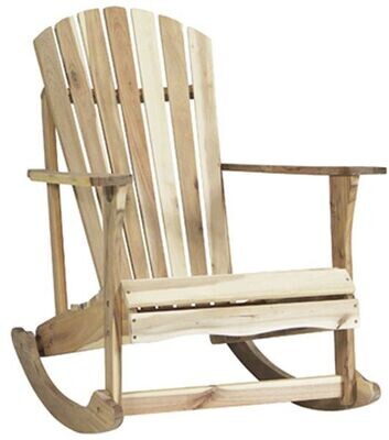 Acacia Unfinished Adirondack Rocker Acacia Unfinished Adirondack Rocker