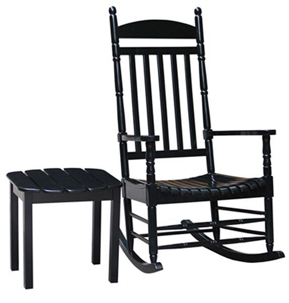 Acacia Black Charleston Rocker