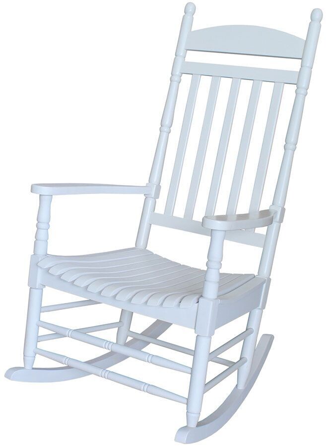 Acacia White Charleston Rocker