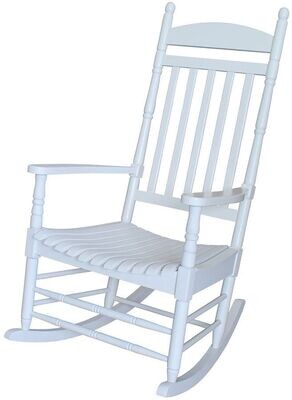Acacia White Charleston Rocker