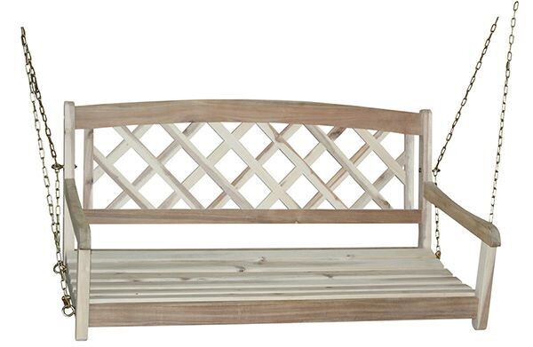 Acacia Unfinished 2 Person X-Back Swing