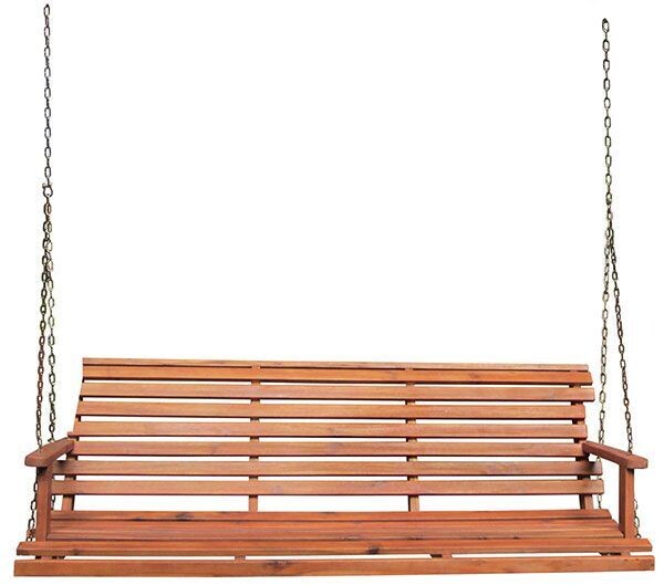 Acacia Oiled 3 Person Folding Swing