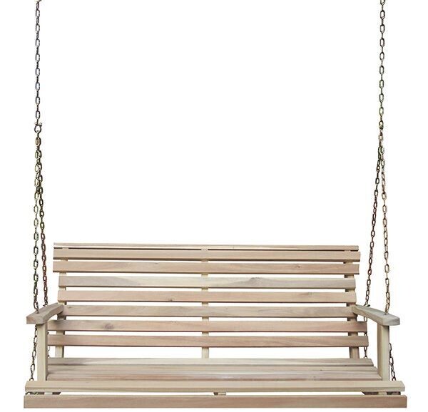 Acacia Unfinished 2 Person Folding Swing