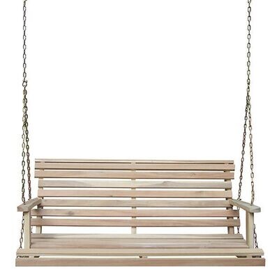 Acacia Unfinished 2 Person Folding Swing