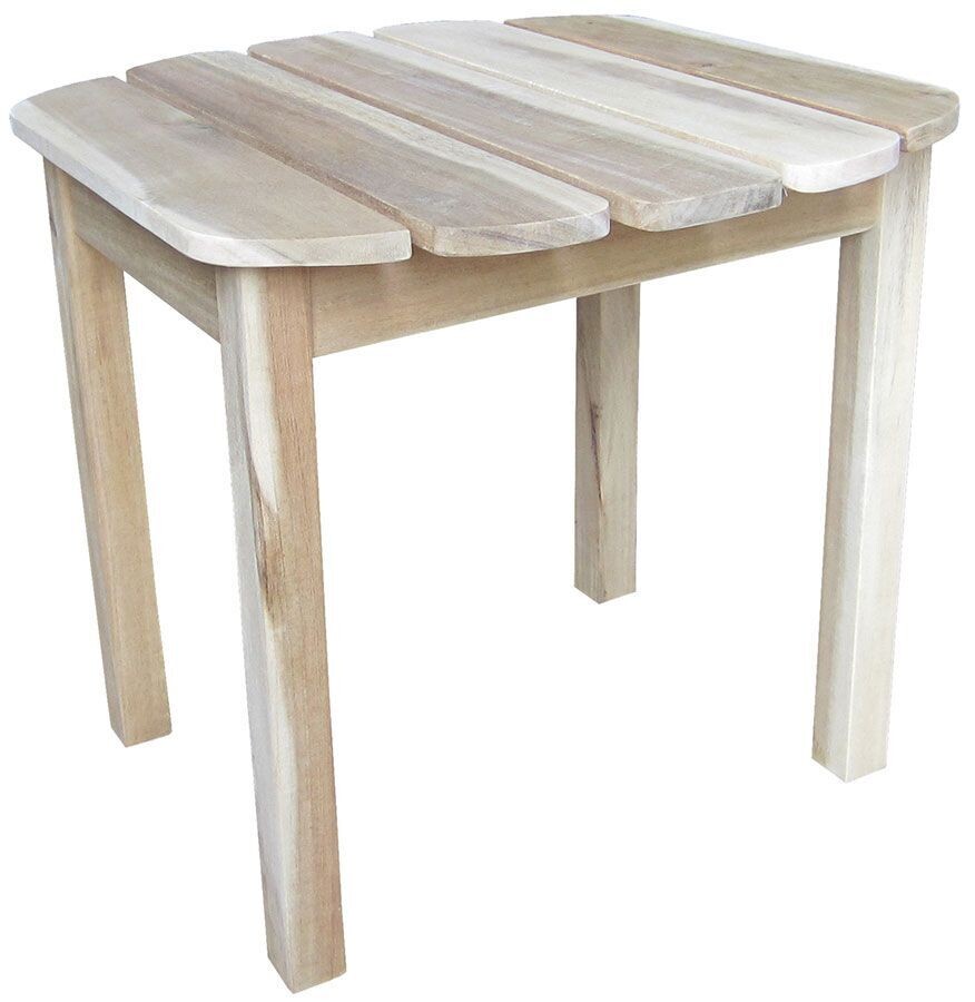 Acacia Unfinished Accent Table