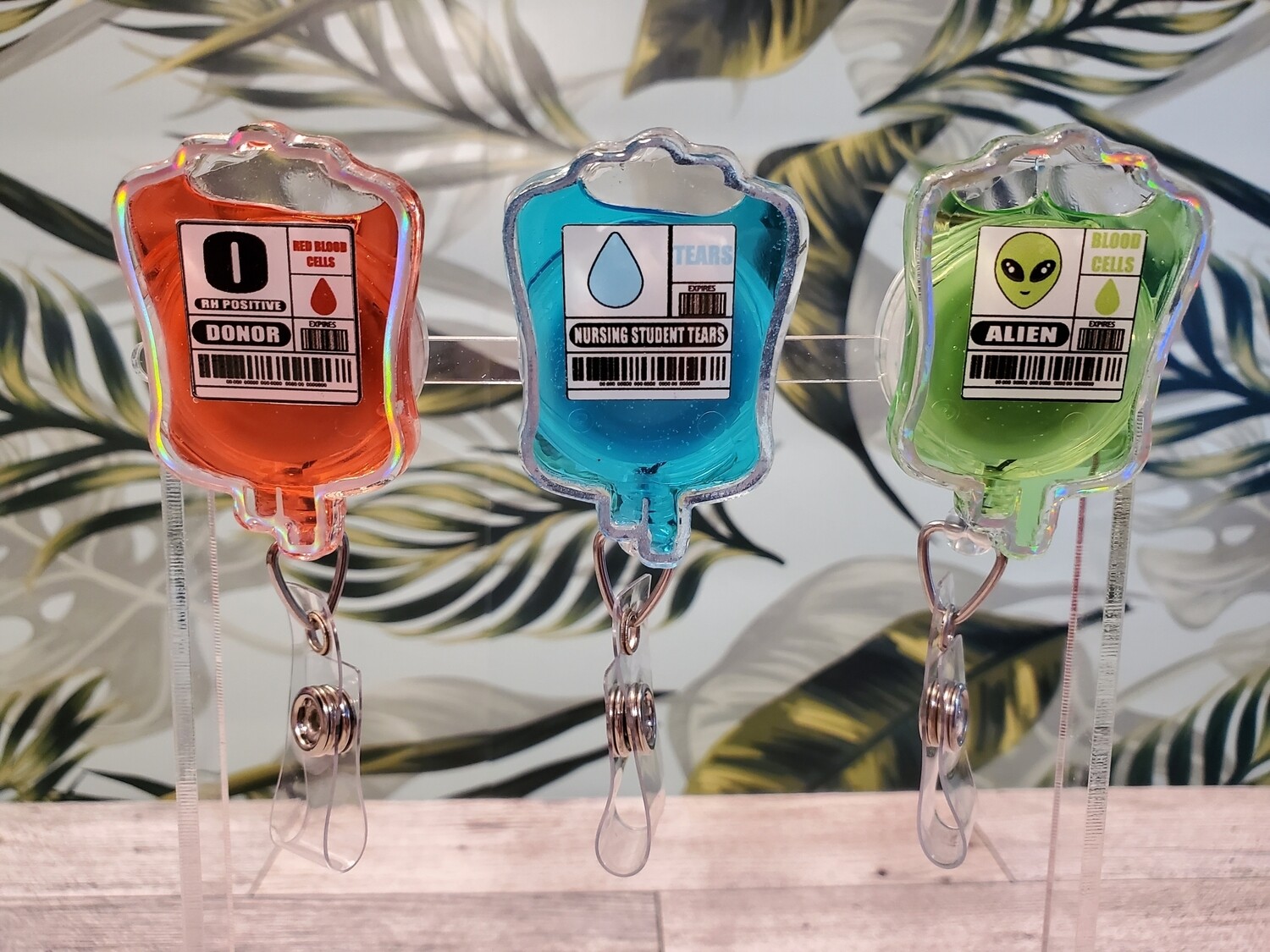 Blood Bag Shaker Badge Reel