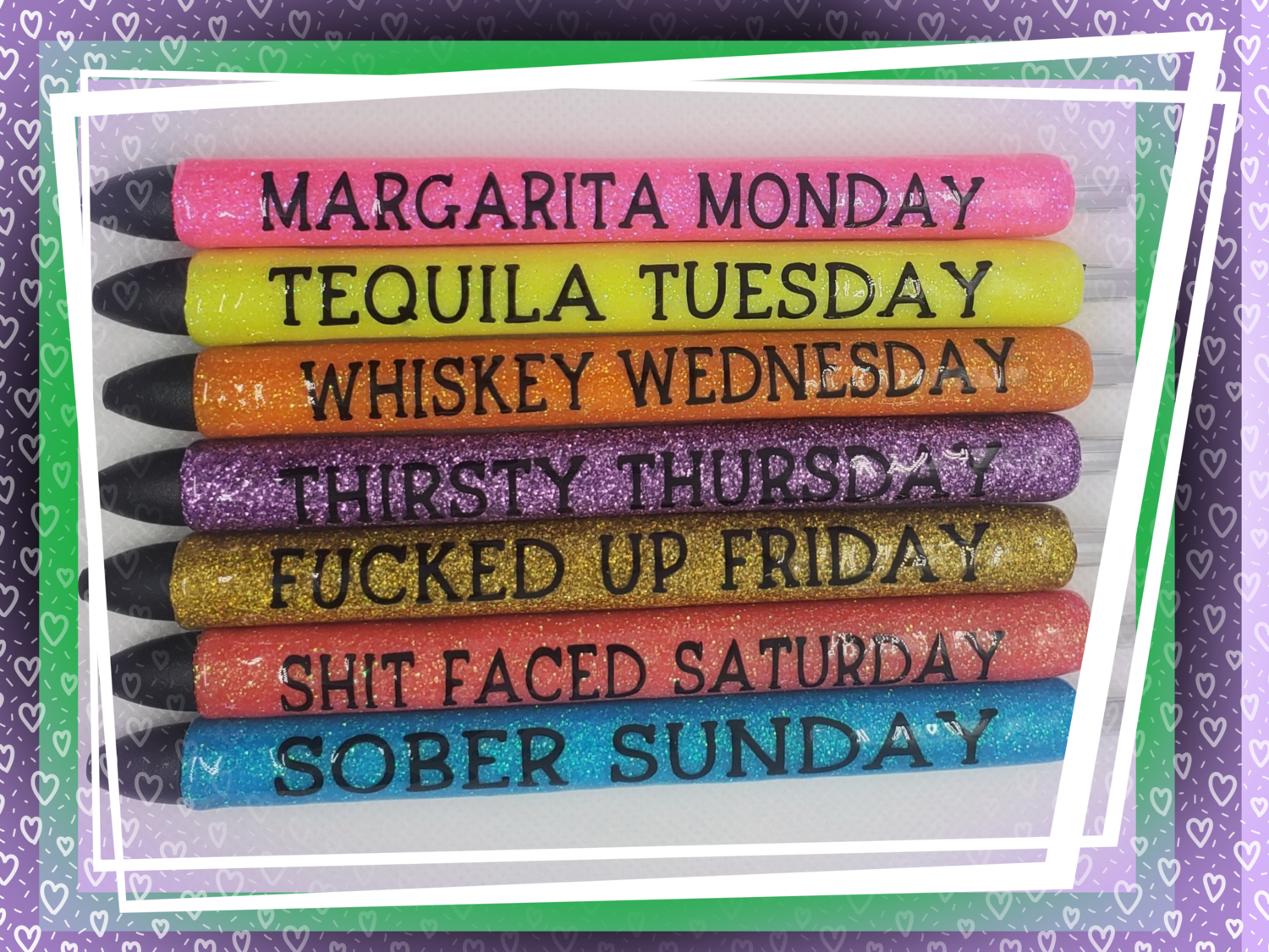 Drinking Days of the Week Pens