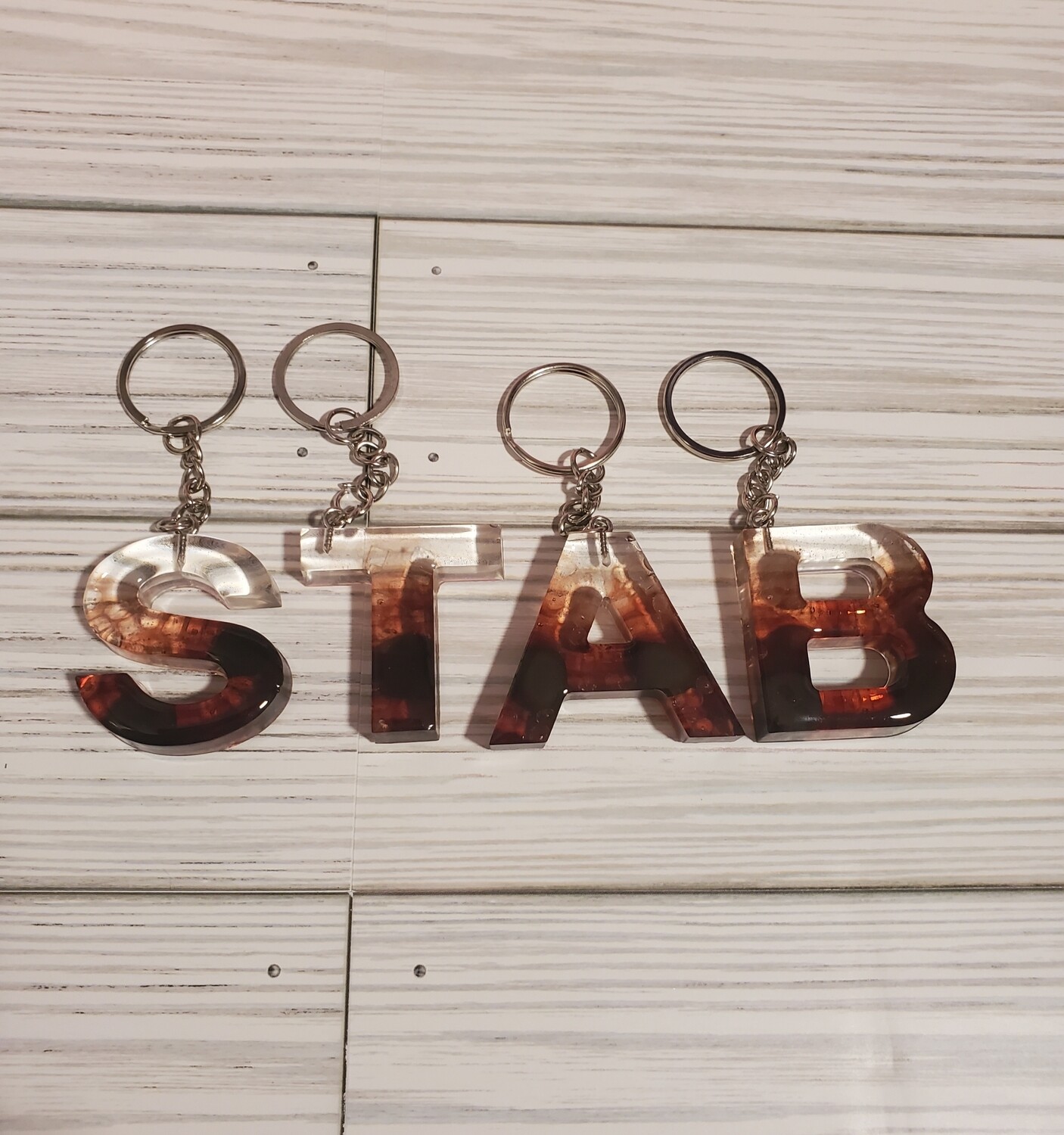 Coffee Letter Keychain