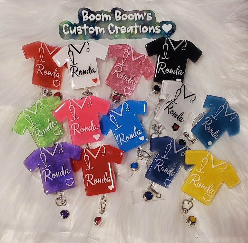 Scrub Top Badge Reel