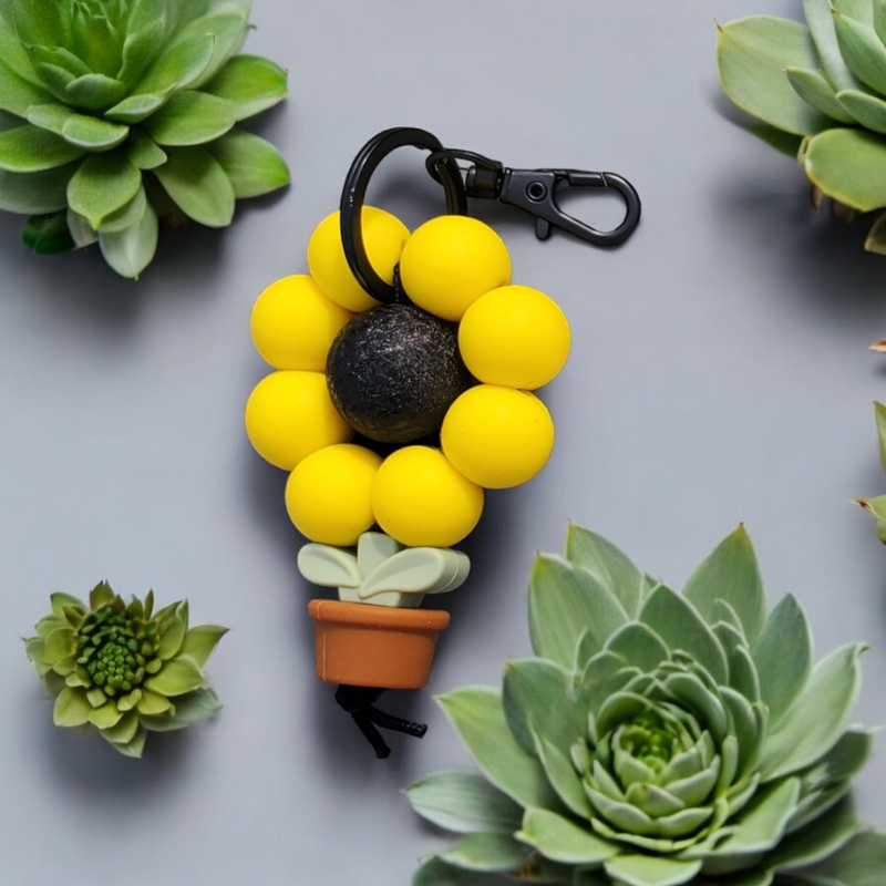 Sunflower Keychain