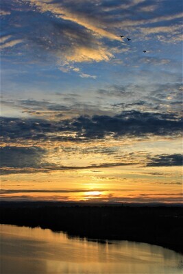 Sunrise, Lake Natoma (8 x 10 Print)
