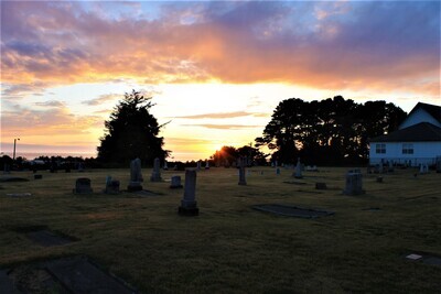 Cemetery at Sunset (8 x 10 Print)
