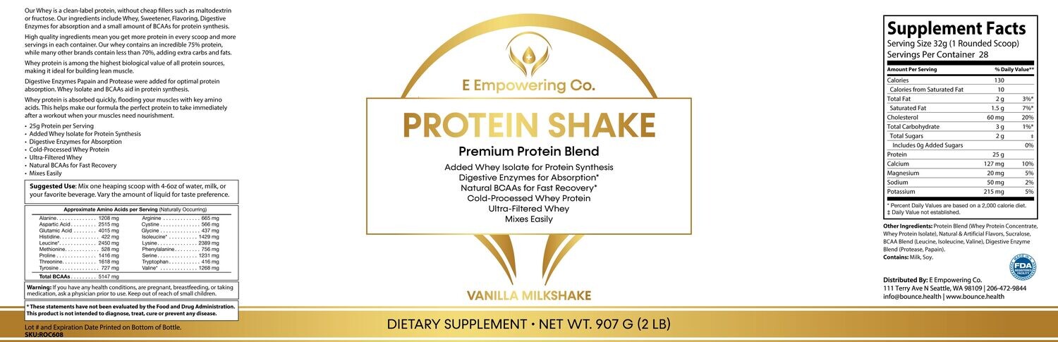 Protein Shake Vanilla