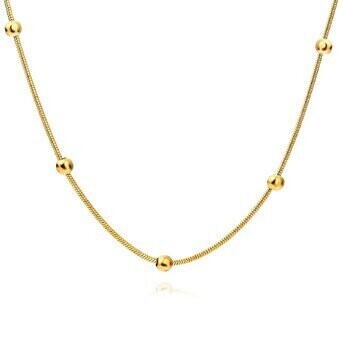 18K GOLD PLATED STAINLESS STEEL NECKLACE
