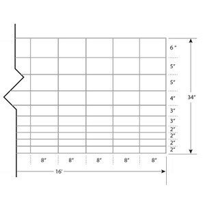 Hog Fence Panel 34&quot; X 16FT