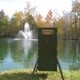 70 lb.  Directional Fish Feeder with Adjustable Legs and Solar Panel