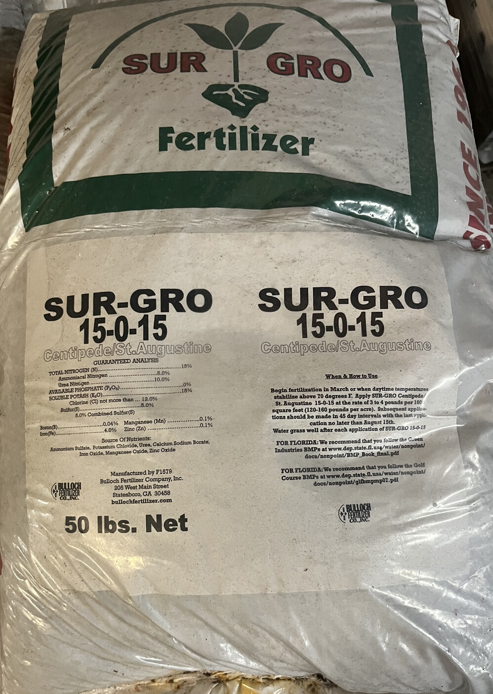 Sur-Gro 15-0-15 50LB