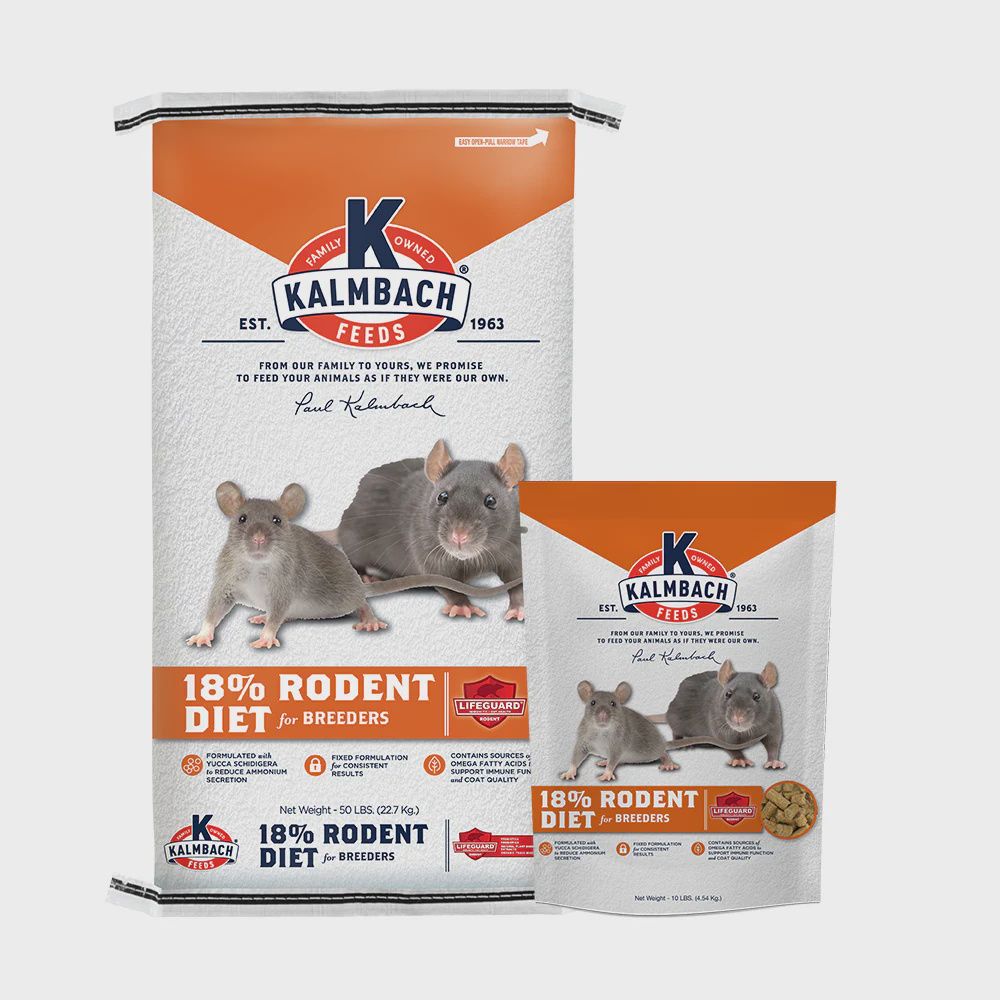 18% Rodent Diet (Cubes), Size: 10LB