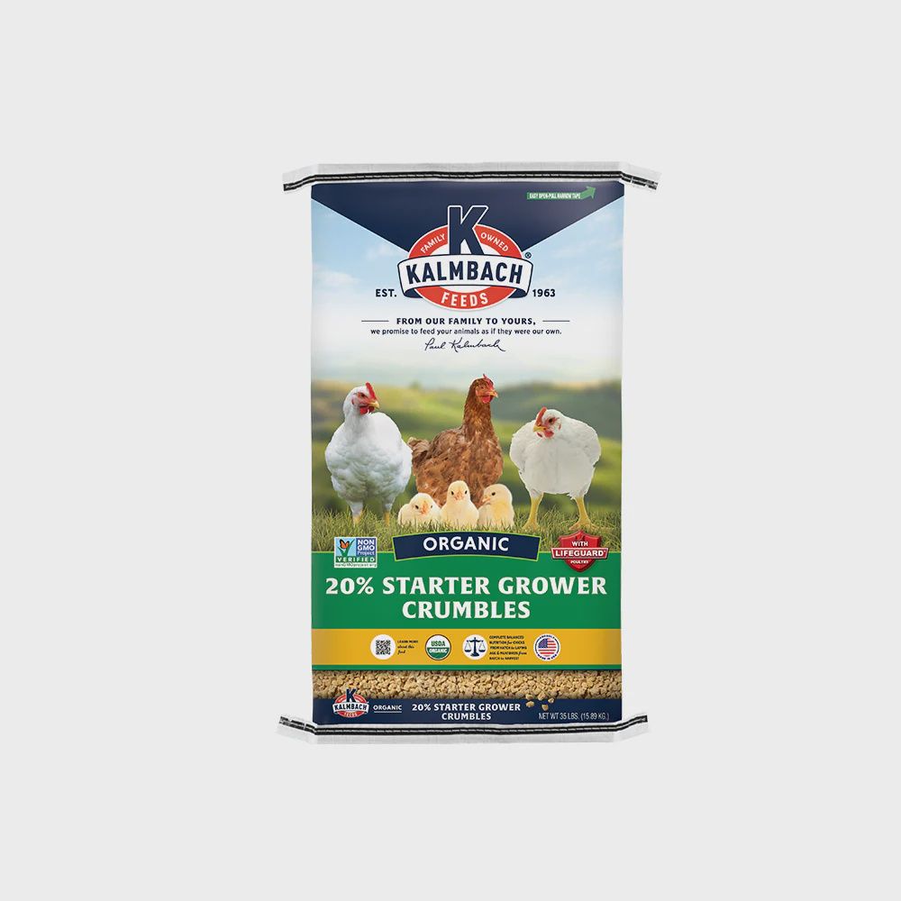 20% Organic Chick and Meatbird Starter Grower (Crumble)