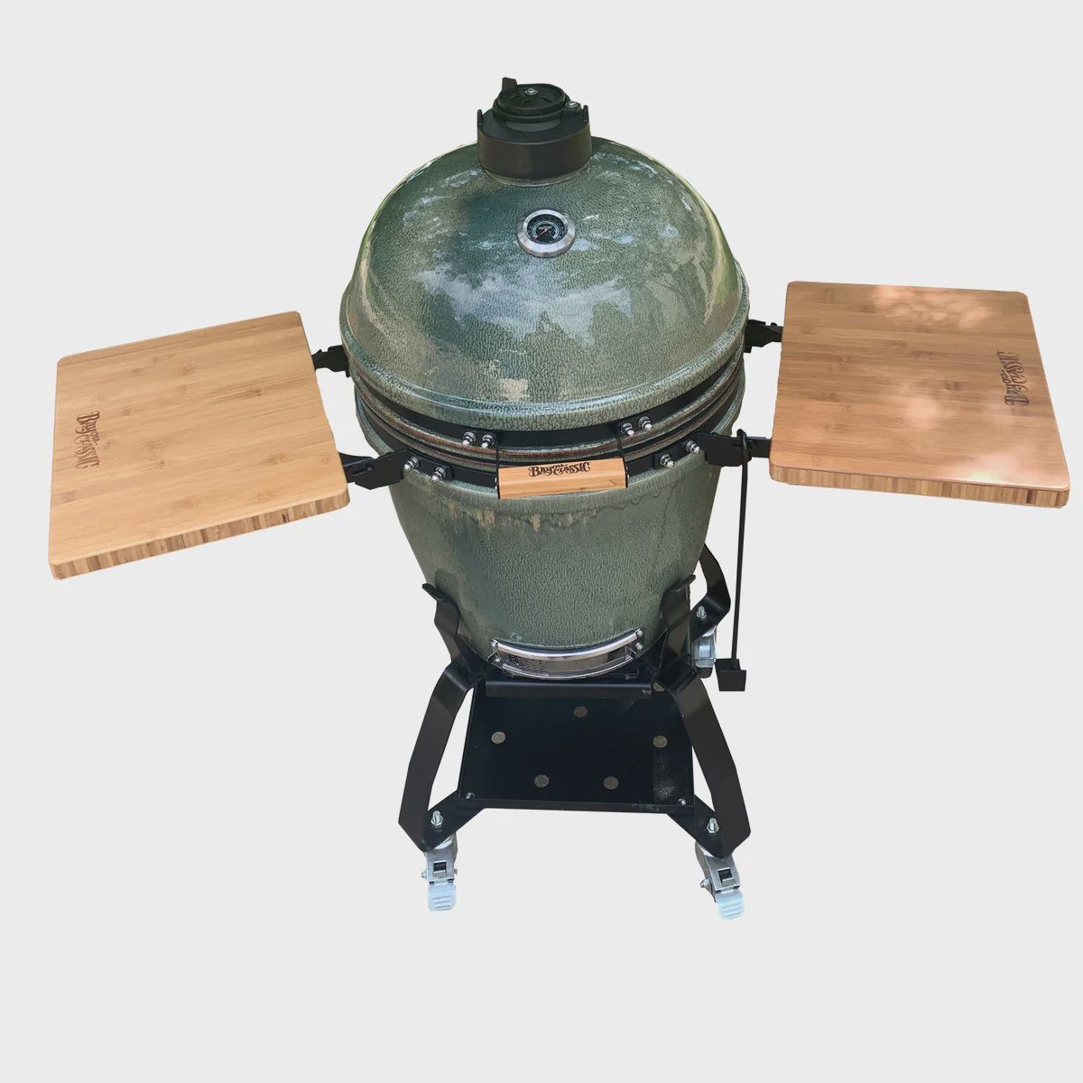 Cypress Ceramic Grill with Stand &amp; Shelves