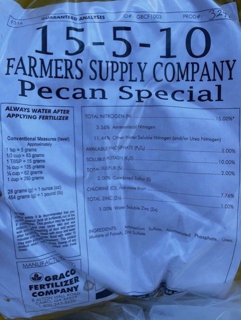 15-5-10 Pecan Special w/Zinc