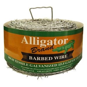 Barbed Wire 4-Point 15.5-Gauge 5&quot;-Spacing, Size: 1320ft