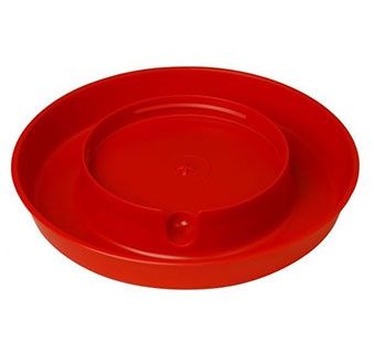 Screw On Poultry Waterer Base - 1 Gallon - Multi Color, Colour: Red