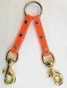 Sunglo Poly Coated Two Dog Couplet, Colour: Orange