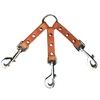 Sunglo Poly Coated Three Dog Couplet, Colour: Orange