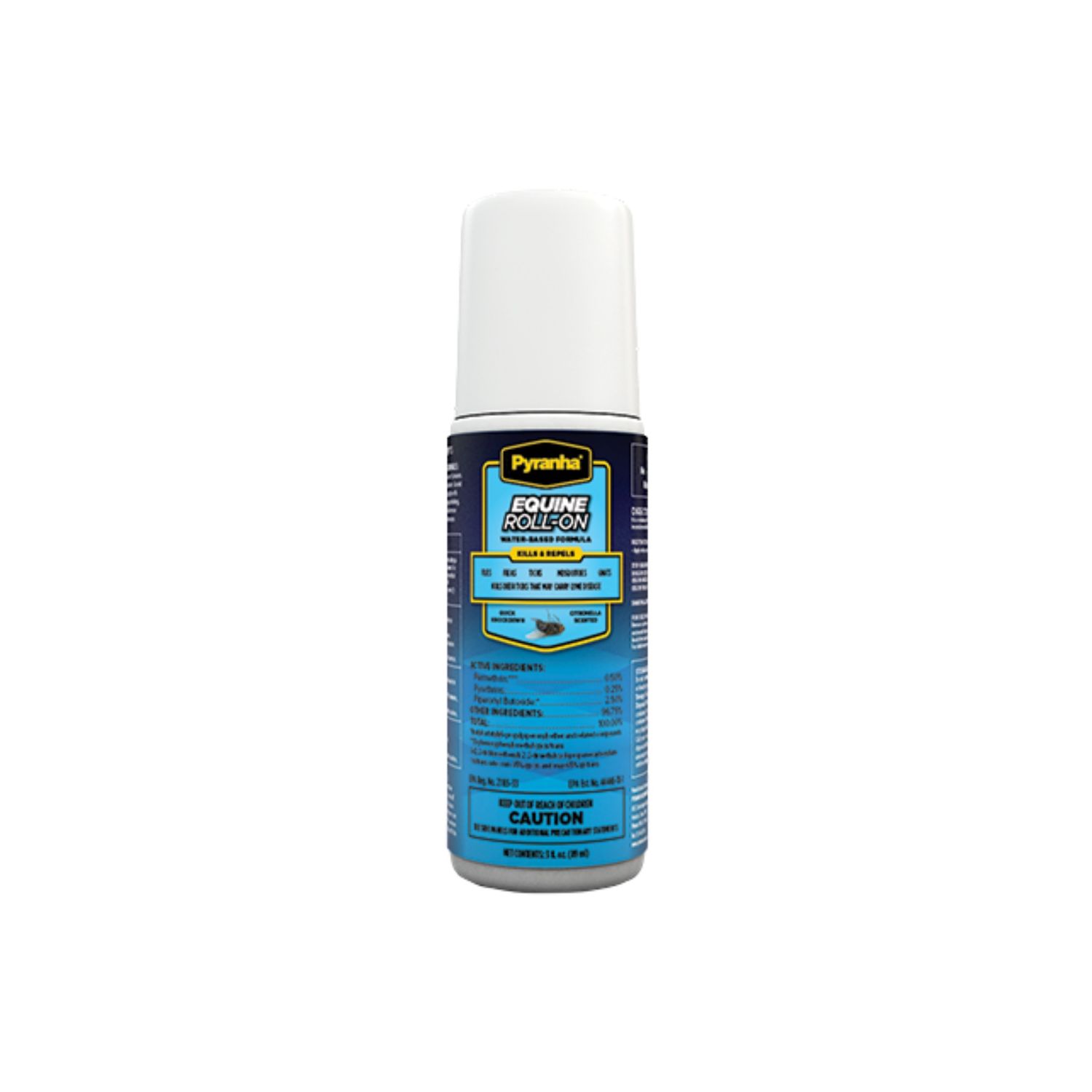 Pyranha Equine Spray and Wipe Horse Fly Repellent, Size: 3oz Roll-On