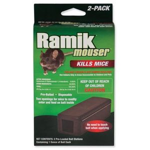 Ramik Mouser Refillable Mini Bars Bait Station, Size: Disposable 2pk
