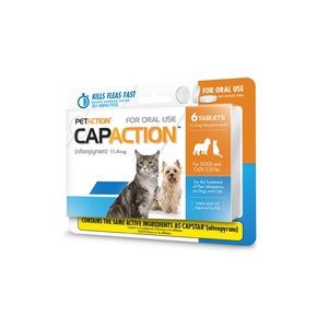 Cap Action Flea Tablets for Cats 6-Tablets