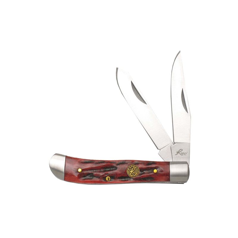 Roper Trapper Chaparrel Jigged Bone Knives (2 Blade)