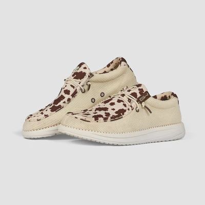Womens Camp Shoes Brown Cow