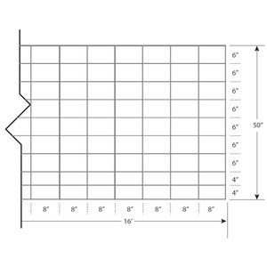 Cattle / Cow Panel  50&quot; X 16FT, Size: 6 Gauge