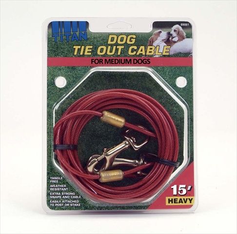 Coastal Pet Products Heavy Tieout Cable, Size: 15 FT