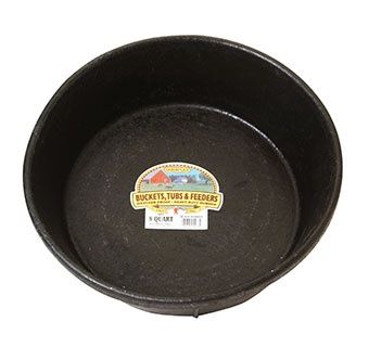 Rubber Feed Pan, Size: 8 QT