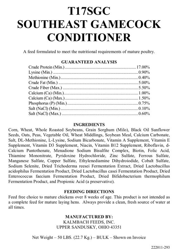 17% Southeast Gamecock Conditioner