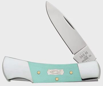 Smooth Seafoam Green G-10 Lockback