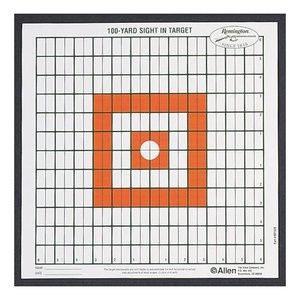 Remington Sight-In Target 12Pk 1520 Grid Style 100Yard Orange