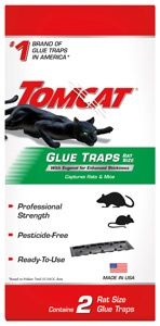 Tomcat Glue Traps with Eugenol for Enhanced Stickiness Rat Size (2 Pack)