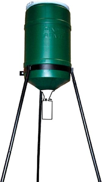 On Time 200lb Tripod Barrel Feeder with Timer