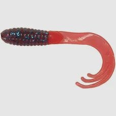 Big Bite Baits 2&quot; Triple Tip Grub, Colour: Elec Blue Firetail