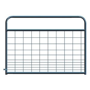 Hog Wire Round End Black Gate, Size: 4FT