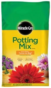 Miracle Gro Potting Mix, Size: 1.0CuFt