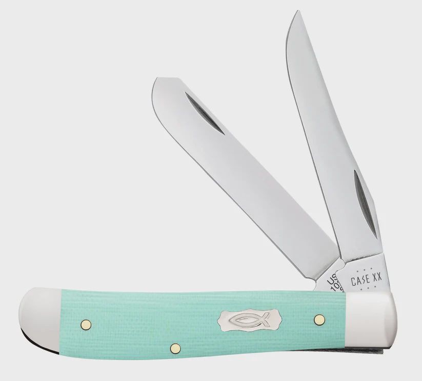 Smooth Seafoam Green G-10 Mini Trapper